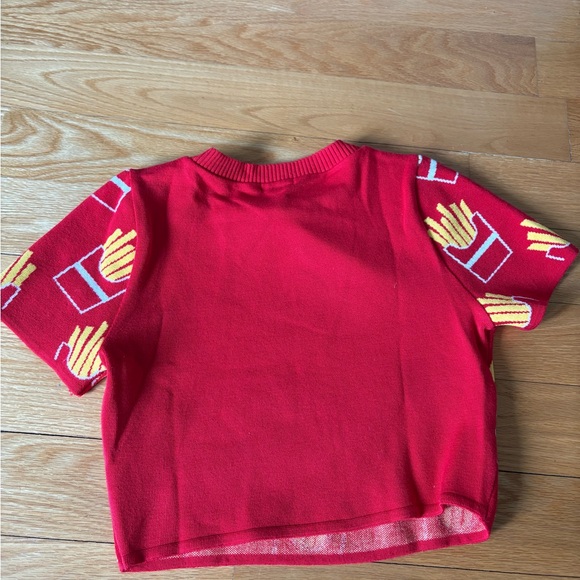 Red French Fry Pattern Shirt - Picture 2 of 2